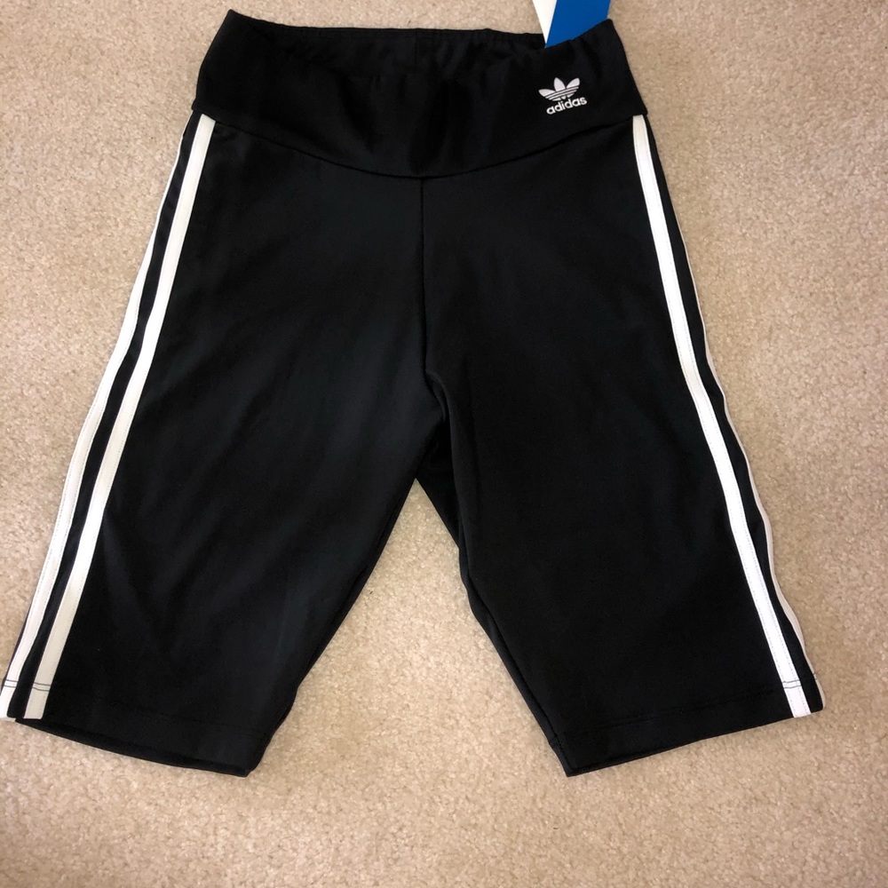 Adidas Bike Shorts Black White S